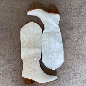White Billini Knee-High Boots